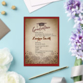Acrylic Graduation Party Invitation (Insitu (Mariage))