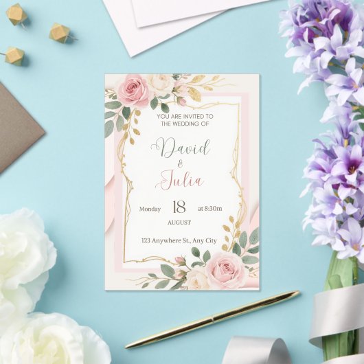 Acrylic Invitation (Insitu (Mariage))