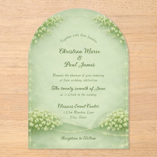 Acrylic Invitation (Recto)