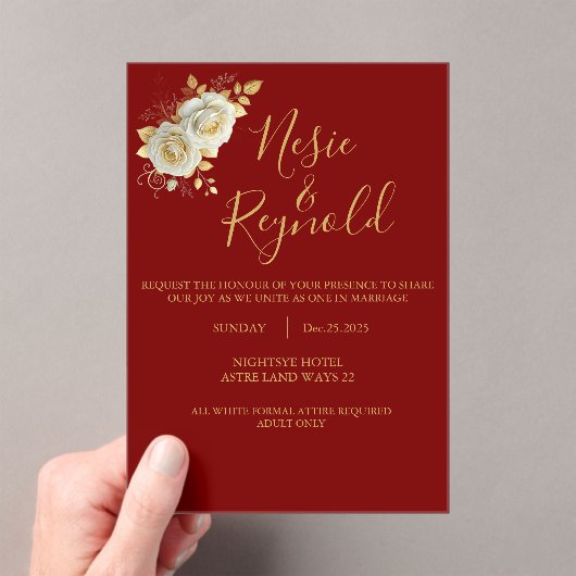 Acrylic Invitation (In situ (ordinateur de poche))