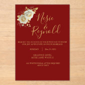 Acrylic Invitation (Recto)
