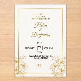 Acrylic Invitation Acryl Uitnodigingen