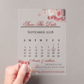 Acrylic Invitation save the date  (In situ (ordinateur de poche))