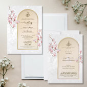 Acrylic Islamic Wedding Invitation | Arch Magnolia
