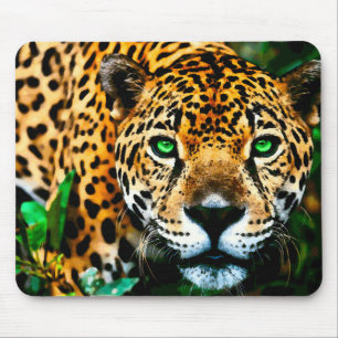 Acrylic Jaguar Wildlife Art Muismat