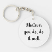 Acrylic Key-chain,Short Quotes key-chain Sleutelhanger (Voorkant)