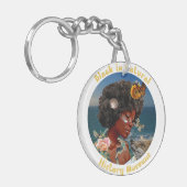 Acrylic Keychain, Circle (double-sided) Sleutelhanger (Voorkant Links)