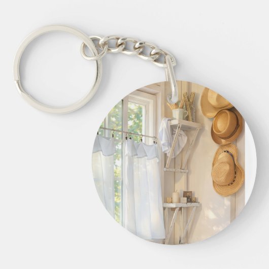 Acrylic Keychain Curtain in the Wind (Voorkant)