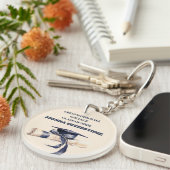 Acrylic Keychain-Editable Grad Keepsake Gift Sleutelhanger (Voorkant Rechts)