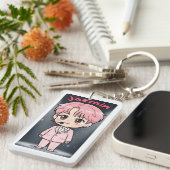 Acrylic Keychain Jaemin Pink Hair Edition (Voorkant Rechts)