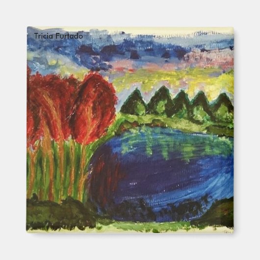 Acrylic landscape magnet (Devant)