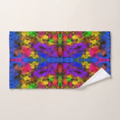 Acrylic Neon Colors Paint Splatter Splash Abstract Bad Handdoek (Handdoek)