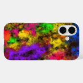 Acrylic Neon Colors Paint Splatter Splash Abstract Case-Mate iPhone Case (Achterkant (horizontaal))