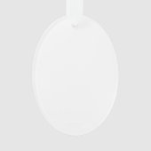 Acrylic Ornament, Acrylic Oval Ornament (voorkant)