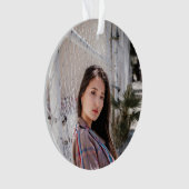 Acrylic Photo Ornament with Birthday Message (devant)