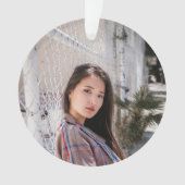 Acrylic Photo Ornament with Birthday Message (devant)