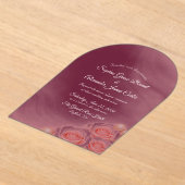 Acrylic Pink Pearls Wedding Invitation (Poser)