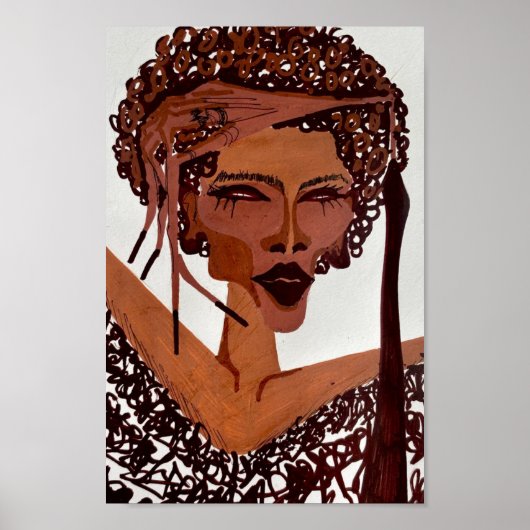 acrylic portrait poster (Voorkant)