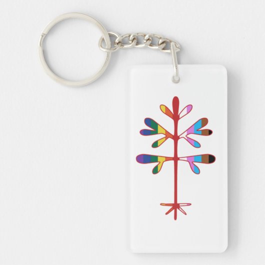 Acrylic Pride Sapling Sleutelhanger (Voorkant)