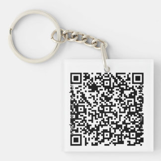 Acrylic QR Code Keychain