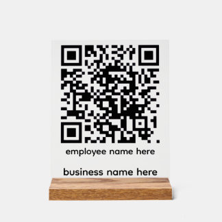 Acrylic QR Code Sign