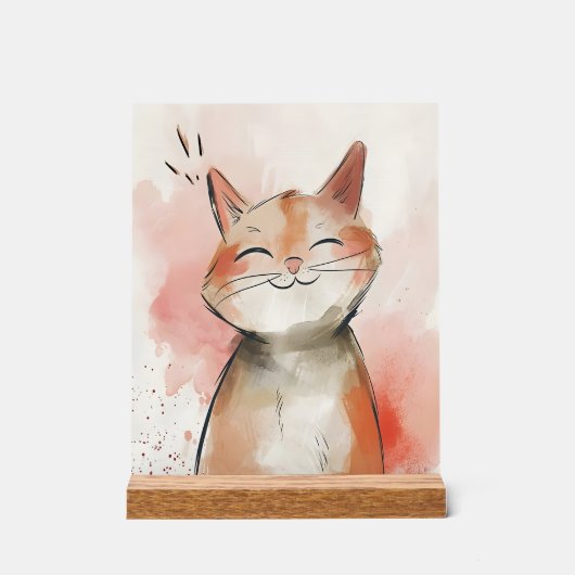 Acrylic Sign cat (Recto)