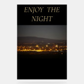 Acrylic Sign ENJOY THE NIGHT Acryl Bord (Voorkant)