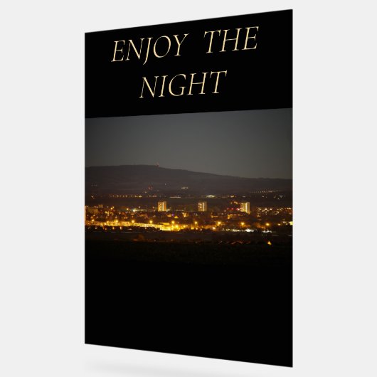 Acrylic Sign ENJOY THE NIGHT Acryl Bord (Hoek)