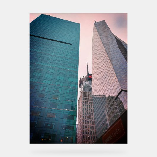 Acrylic Sign –  Vertical Silence Acryl Bord (Voorkant)