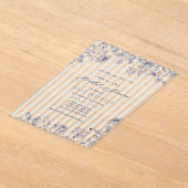 Acrylic Something Blue Bridal Shower Invitation (Poser)