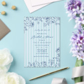 Acrylic Something Blue Bridal Shower Invitation (Insitu (Mariage))