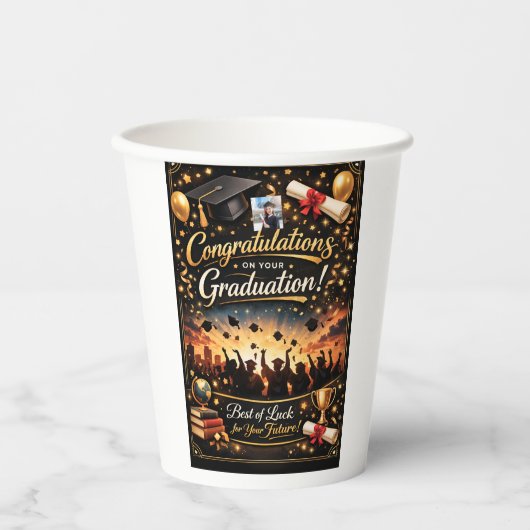 Acrylic Wall Art Papieren Bekers (Voorkant)