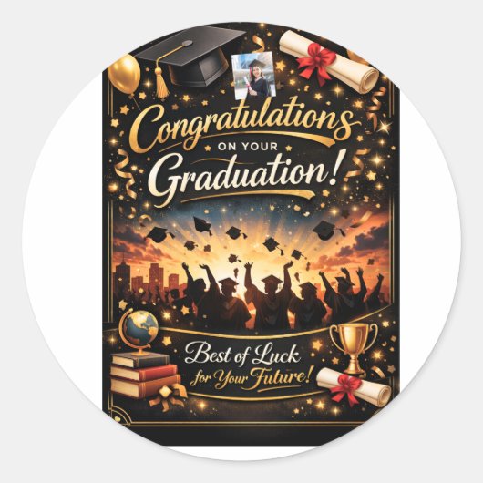 Acrylic Wall Art Ronde Sticker (Voorkant)