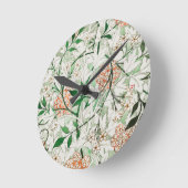 ACRYLIC WALLCLOCK : WILLIAM MORRIS : JASMINE RONDE KLOK (Hoek)