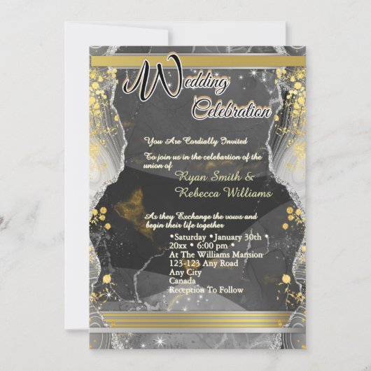 Acrylic Wedding Invitation (Devant)