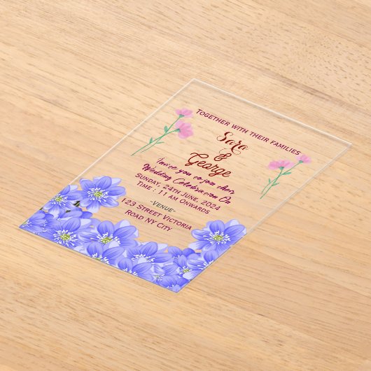 Acrylic Wedding Invitations (Poser)