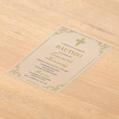 Acrylique Bautizo Espagnol Invitation (Poser)