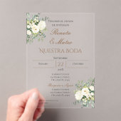 Acrylique Boho espagnol Faire-part de mariage (In situ (ordinateur de poche))