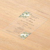 Acrylique Boho espagnol Faire-part de mariage (Poser)