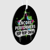 ACRYLIQUE d'ornement d'ÉQUIPE de hip hop (devant)