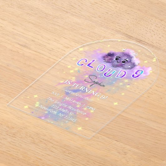 Acrylique Dreamy Cloud Neuf 9e invitation annivers (Poser)