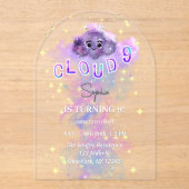 Acrylique Dreamy Cloud Neuf 9e invitation annivers (Recto)