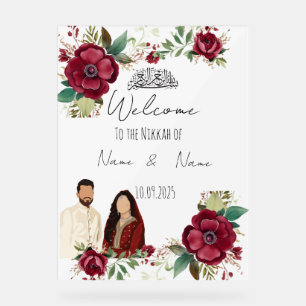 Acrylique floral Nikkah