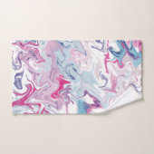 Acrylique liquide rose et bleu (Serviette à main)