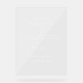 Acrylique moderne Graduation Affiche de bienvenue (Recto)