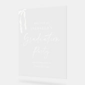 Acrylique moderne Graduation Affiche de bienvenue (Angle)