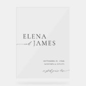 Acrylique Moderne Minimale Affiche de bienvenue Ma (Recto)