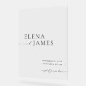 Acrylique Moderne Minimale Affiche de bienvenue Ma (Angle)