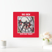 Acrylique Mur Horloge grand carré! (Maison)