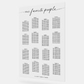 Acrylique Nos Mariages préférés Carte de siège (Angle)